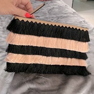 NWT - Stella & Dot Fringe Clutch
